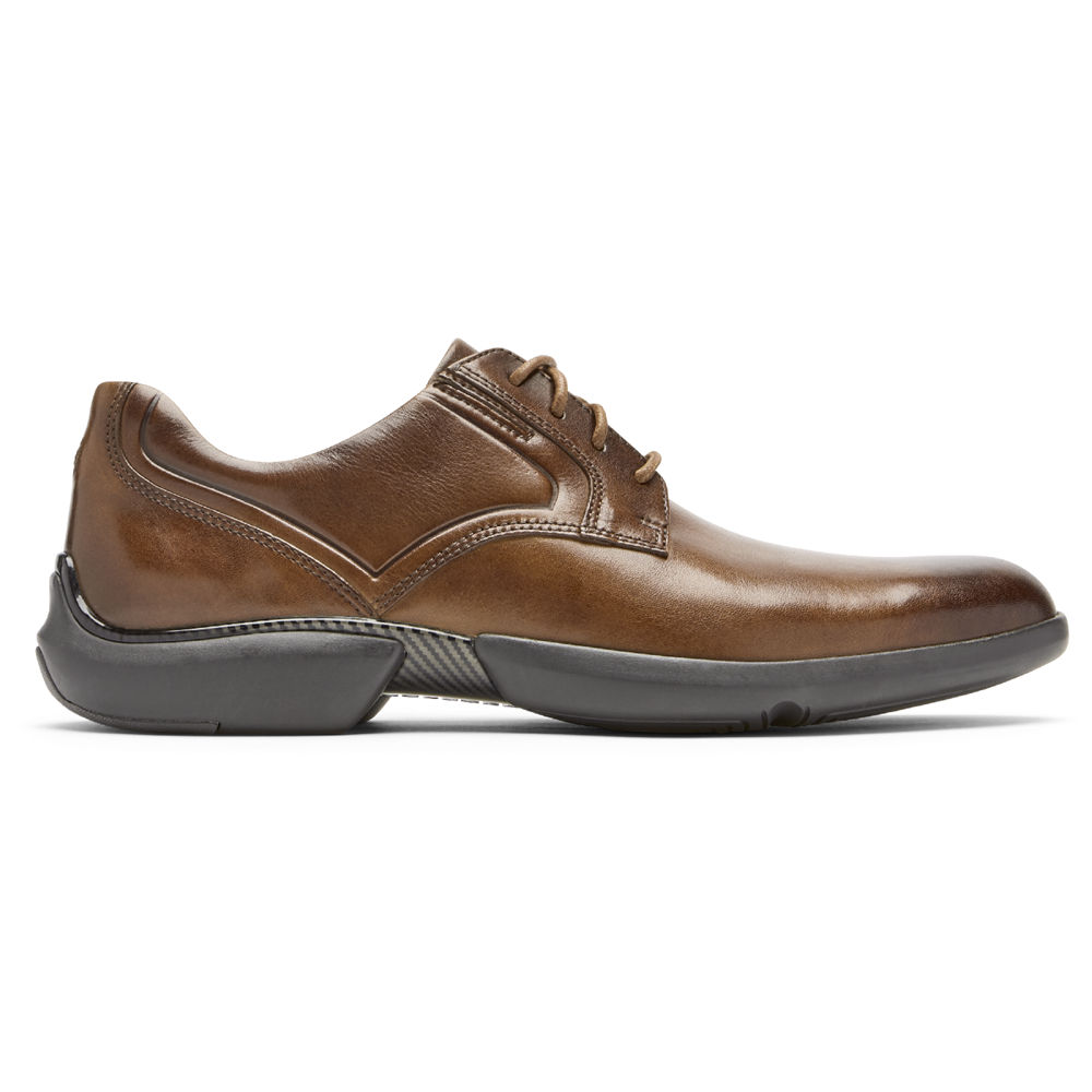 Rockport Singapore Mens Oxfords - Total Motion Advance Plain Toe Brown - HM4769182